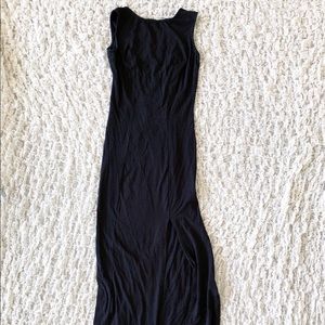 Black maxi dress